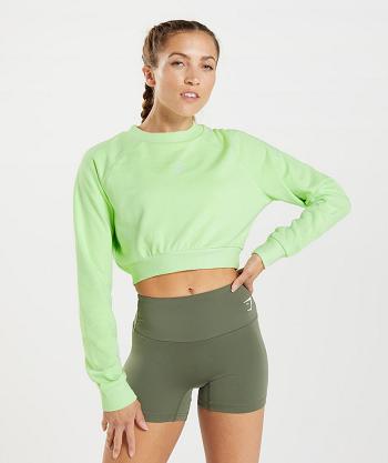 Dámské Accessories Gymshark Tréninková Cropped Svetrové Zelene | CZ 3775KOR